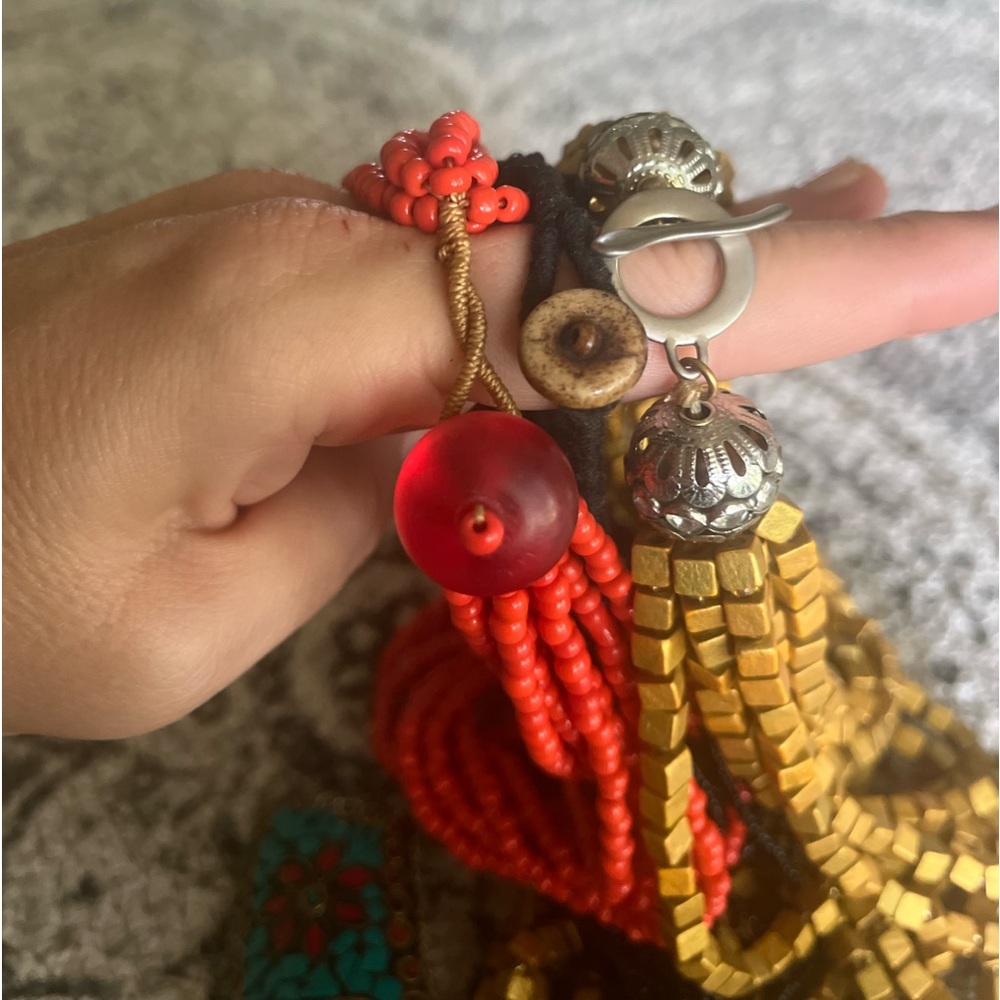 Bundle Three Beaded Statement Necklaces (3) - image 4